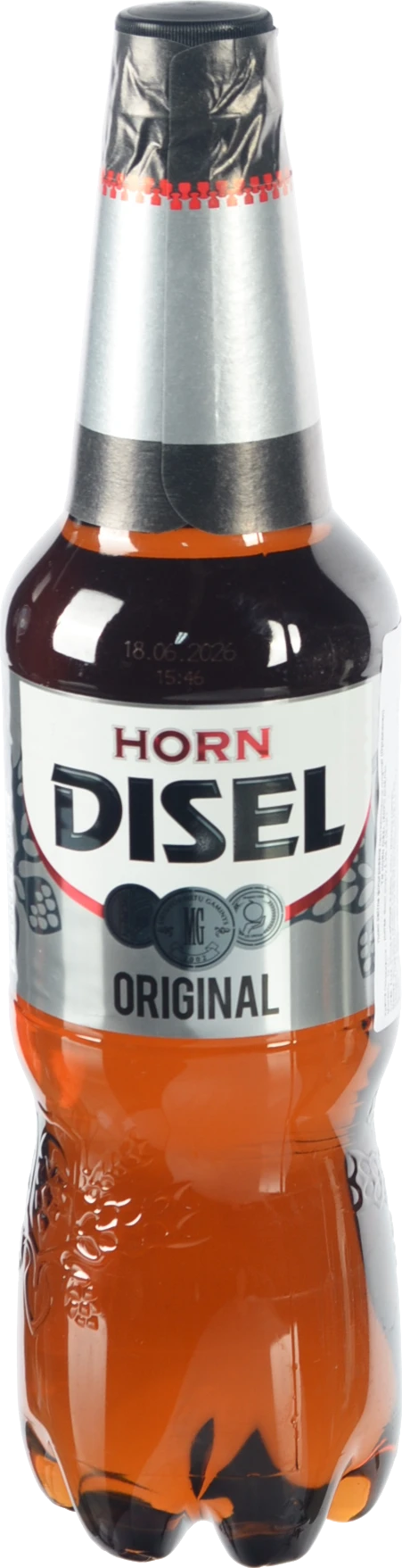 Пиво світле фільтроване пастеризоване Horn Disel Original, 5,3%, 1 л, ПЕТ-пляшка