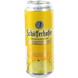 Пиво пшеничне нефільтроване з соком Schofferhofer Ананас 2,5%, 0,5 л, б.м.