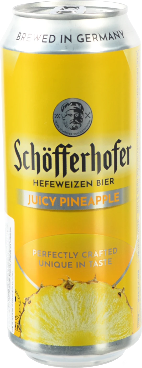 Пиво пшеничне нефільтроване з соком Schofferhofer Ананас 2,5%, 0,5 л, б.м.