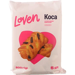 Коса Loven 500г з кленовим сиропом (5шт х 100г)