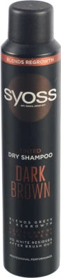 Шампунь сухий тонуючий Dark Brown Syoss 200мл