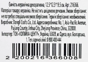 Ємність керамічна декоративна тип 1