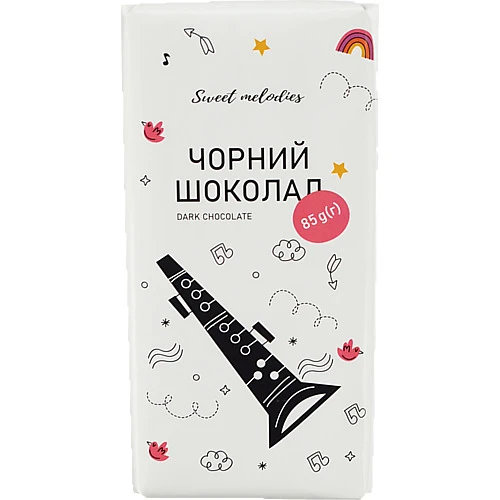 Шоколад Sweet Melodies 85г чорний PL купити в Одесі за низькою