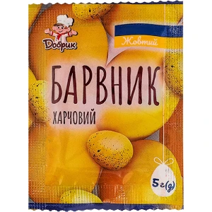 Барвник харчовий жовтий Добрик м/у 5г