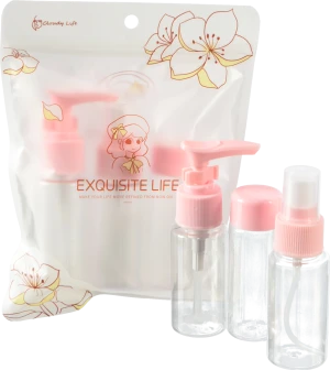 Флакони космітичні 50мліз розпилювачем рожеві 2