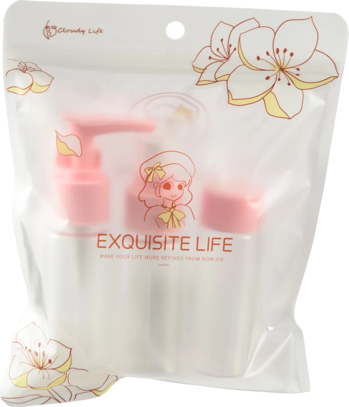 Флакони космітичні 50мліз розпилювачем рожеві 2