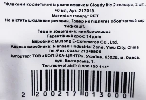 Флакони космітичні 50мліз розпилювачем рожеві 2