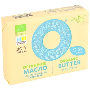 Масло Органік Мілк 180г 72.5 селянське