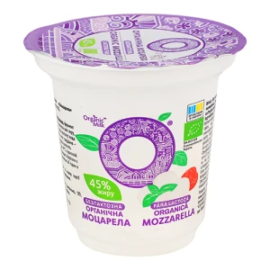 Сир 45% м'який безлактозний органічний Моцарела Organic Milk ст 100г