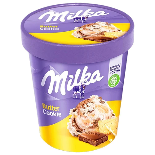Морозиво Milka 303г печиво з шоколадною серединкою відро купити в