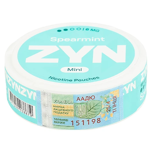 Безтютюнові подушечки Zyn 6mg ZYN Mini Spearm