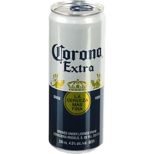 Пиво світле фільтроване пастеризоване «Corona Extra», 4,5%, 0,33 л, банка металева
