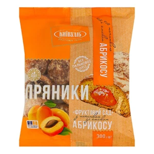 Пряники Київхліб 300г фруктовий сад абрикос