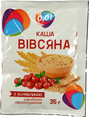 Каша вівсяна 0.01 35г журавлина