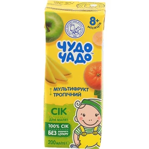 Сік Чудо-Чадо 200мл slim тропічний мультифрукт
