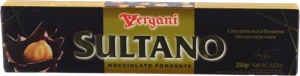 Шоколад Vergani 250г джандуя чорний цілий лісовий