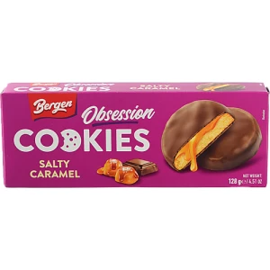 Печиво Bergen Cookies 128г Obsession сол. карам.