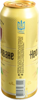 Пиво спеціальне світле «Нефільтроване Бочкове» пастеризоване, 4,3% об., 0,5 л, банка металева