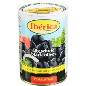 Маслини з кісточкою великі Iberica з/б 420г
