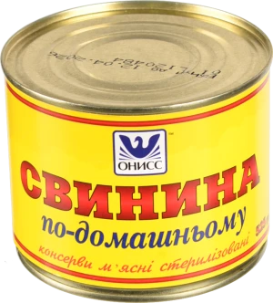 Тушонка Онісс 525г свинина по-домаш. з.б. ключ