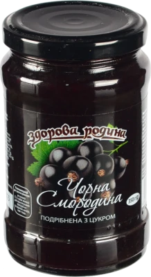 Варення Здорова родина 350г чорн.смород.з цукром