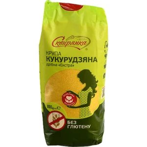Крупа кукурудзяна дрібна без глютену Екстра Сквирянка м/у 800г