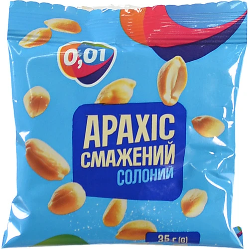 Арахіс ТМ «0.01» смажений солоний, 35 г