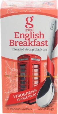 Чай g'tea 25п аглiйський до снiданку