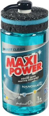Засіб Maxi Power д.миття посуд 1л nanomatic