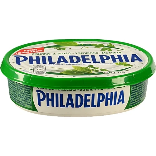 Сир Philadelphia м'який з зеленню 67 % 175г