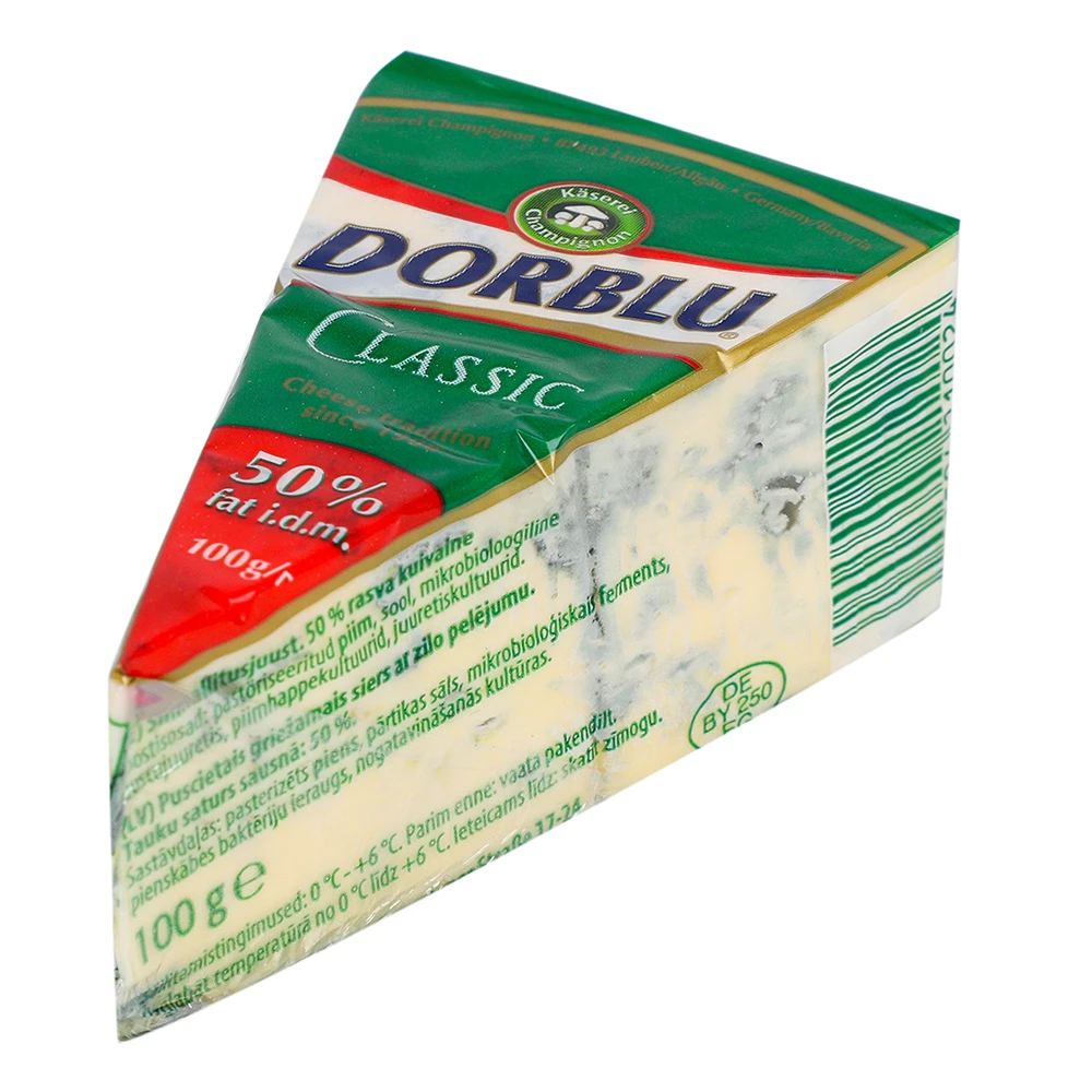 Сир Kaserei Champignon Dorblu Classic напівтвердий з блакитною пліснявою 100г