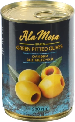 Оливки Ala Mesa 280г зелені б.кісточки