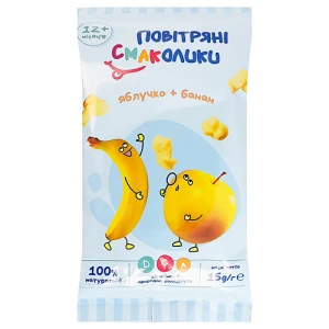 Фігурні вироби Повітряні Смаколики 15гяблуко банан