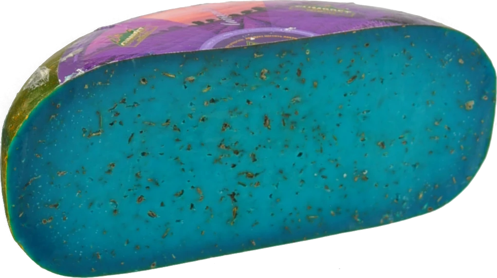 Сир твердий «Lavender» з лавандою 50% ТМ «Cumbret»