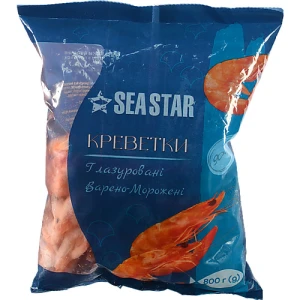 Креветки Seastar 800г варено-морожені 90.120