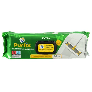 Серветки д.підлоги Purfix 50шт extra вологі