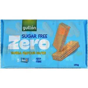 Вафлі Gullon 180г zero ваніль б.цукру