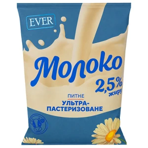 Молоко EVER 800г 2.5% ультрапаст. т.ф.