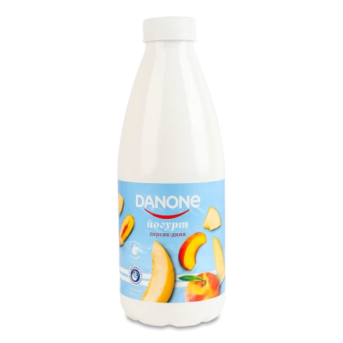 Йогурт 1.5% питний Персик-диня Danone п/пл 800г