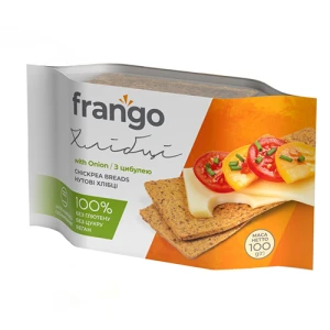 Хлібці нутові з цибулею Frango м/у 100г