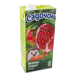 Нектар освітлений пастеризований Яблуко-гранат Садочок 0,95л