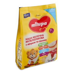 Каша Milupa 210г молочна мультизлакова яблуко груша 7м