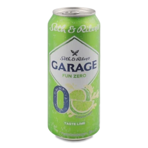 Пиво спеціальне 500мл безалкогольне пастеризоване Taste Lime Fun Zero №0 Seth&Riley's Garage з/б