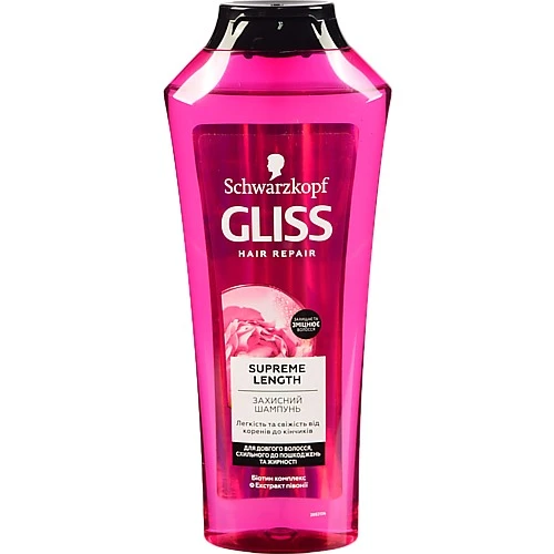 Шампунь для волосся захисний Supreme Length Gliss 400мл