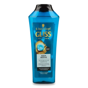 Шампунь для нормального та сухого волосся зволожуючий Aqua Revive Gliss 400мл