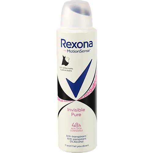 Антиперспірант аерозоль Invisible pure Rexona 150мл