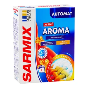 Порошок Sarmix 300г activ aroma д.всіх типів пранн