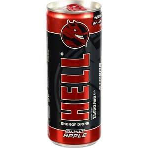 Напій енергетичний безалкогольний газований Strong Applе Hell з/б 250мл