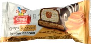 Сирок глазурований Фанні на печиві зі згущеним молоком 15% 50 г