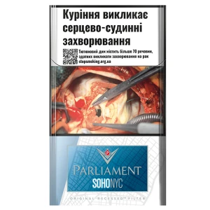 Сигарети з фільтром Parliament SoHo NYC Compact Silver 20шт
